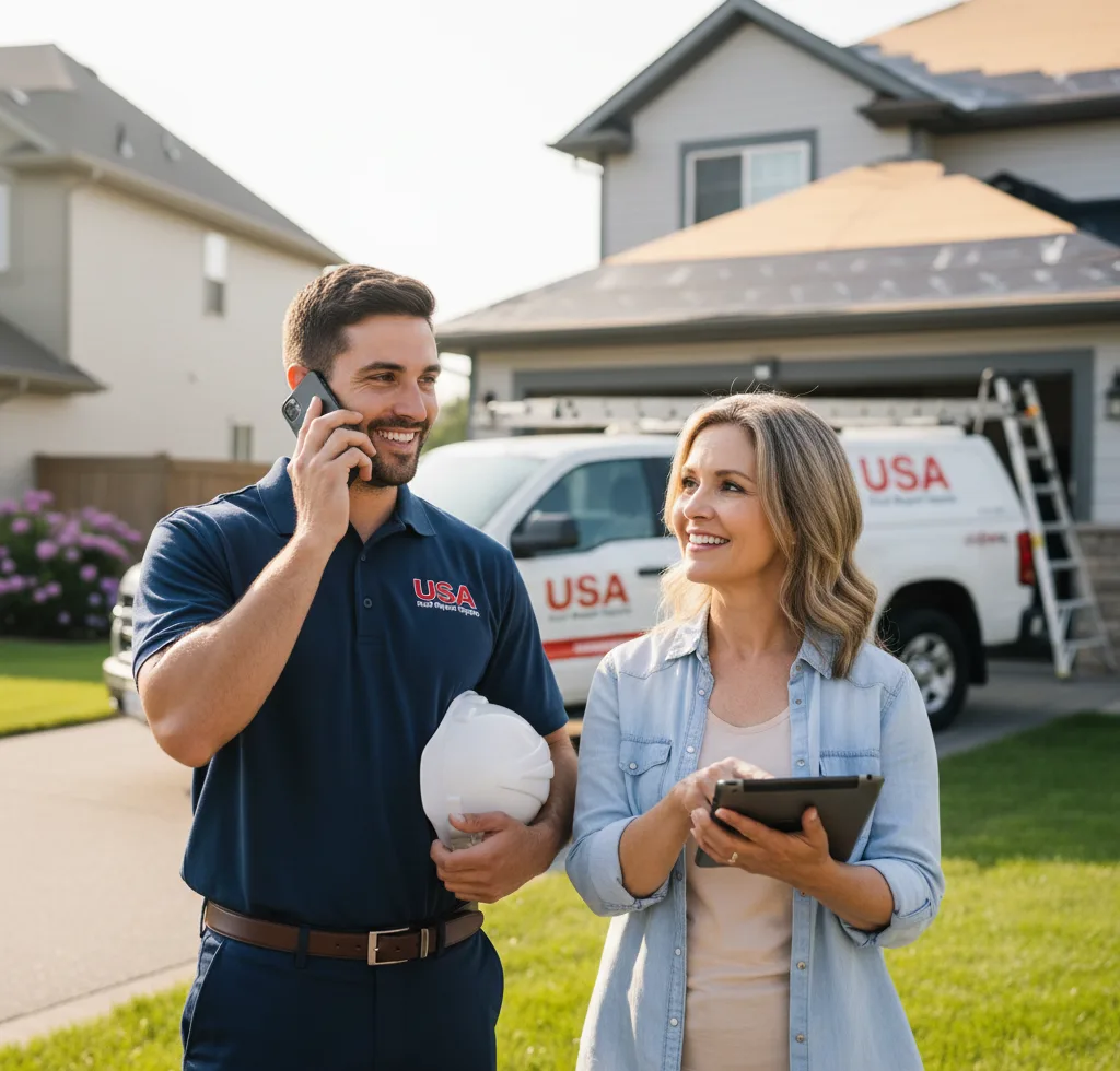 USA Roof Repair Experts customer support in Bottineau